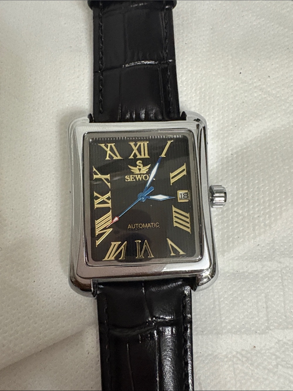 Sewor Automatic Watch with Leather Strap